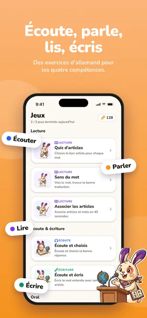 Jeux de lecture, d’écoute, d’expression orale et d’écriture
